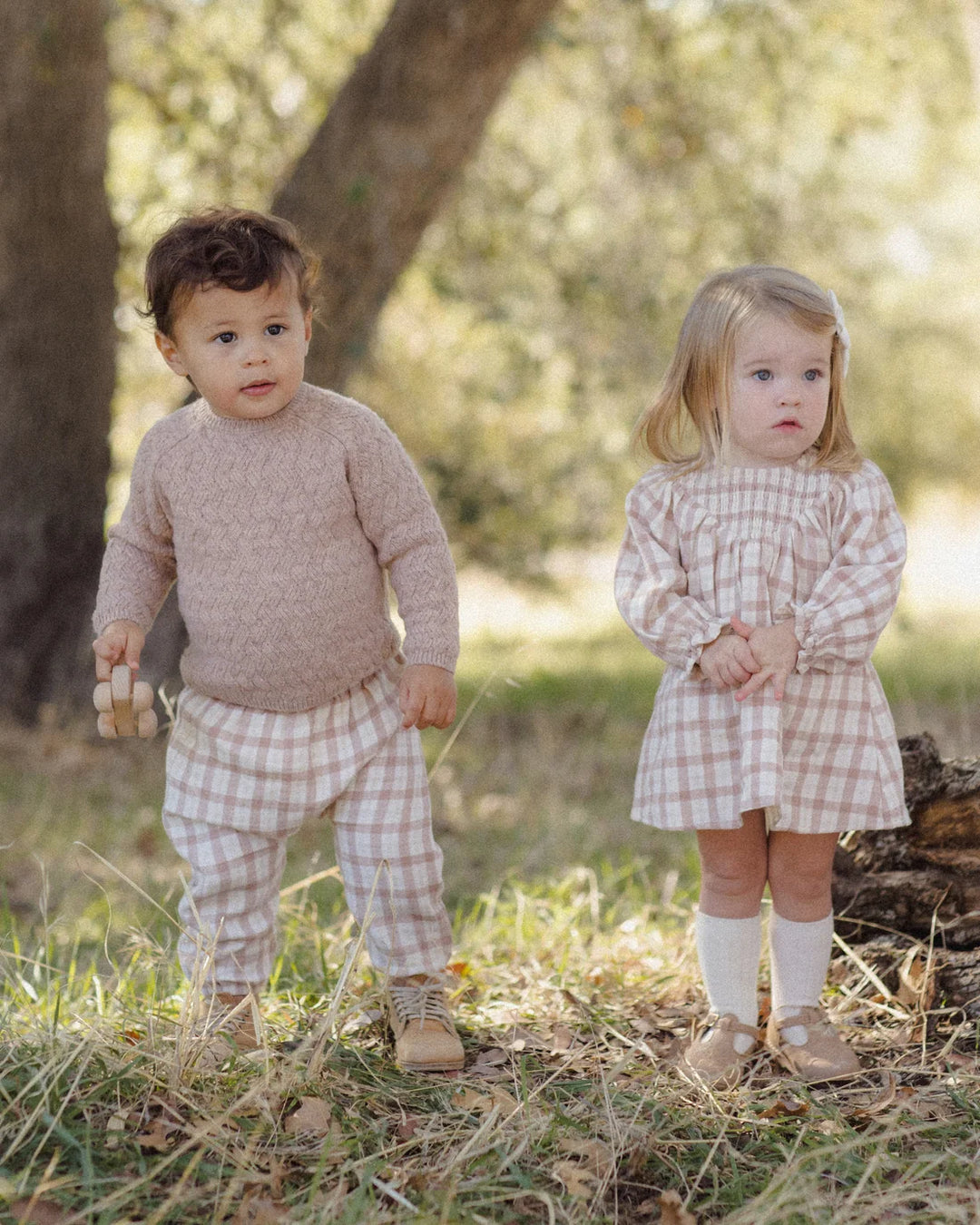 ORGANIC Rustic Plaid Woven Pant