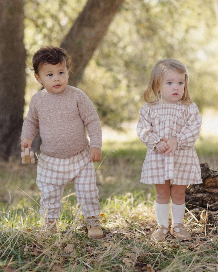 ORGANIC Rustic Plaid Woven Pant
