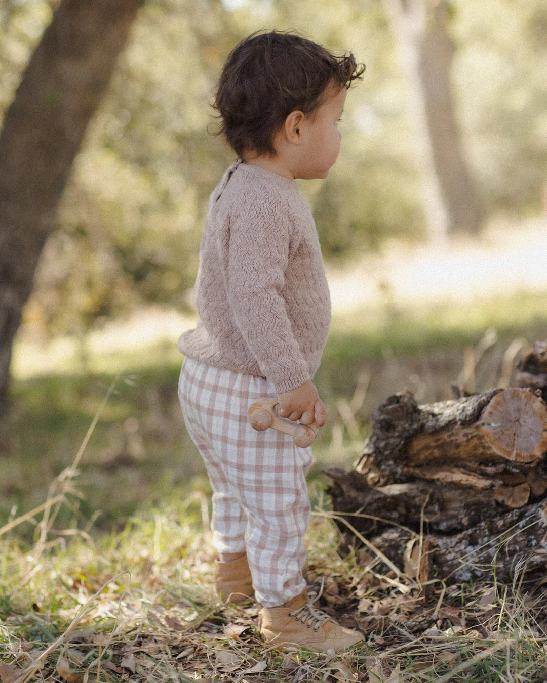 ORGANIC Rustic Plaid Woven Pant
