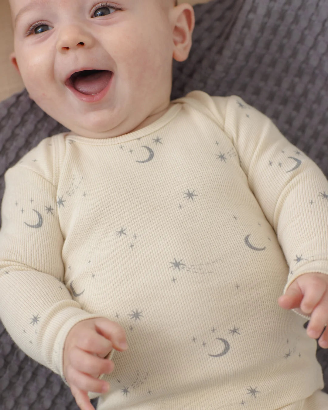 ORGANIC Ribbed Tee + Legging Set Celestial