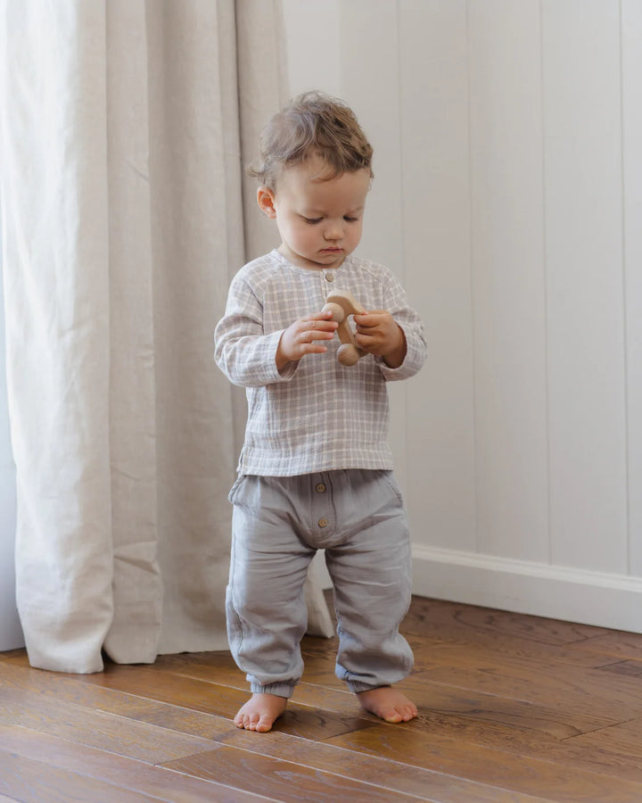 ORGANIC Blue Gingham Zion Shirt