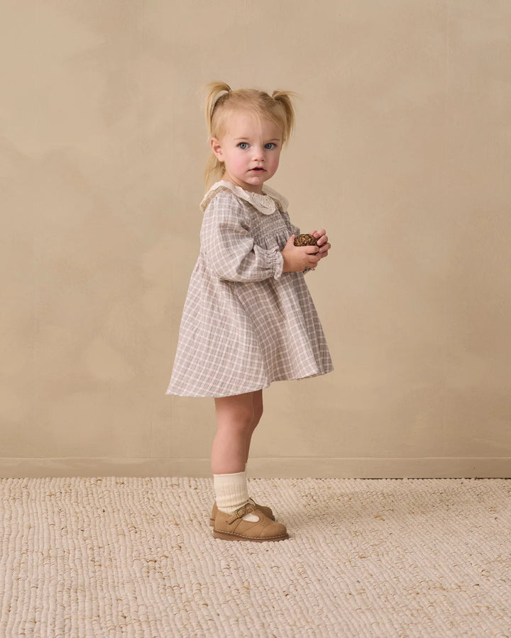 ORGANIC Blue Gingham Callie Dress