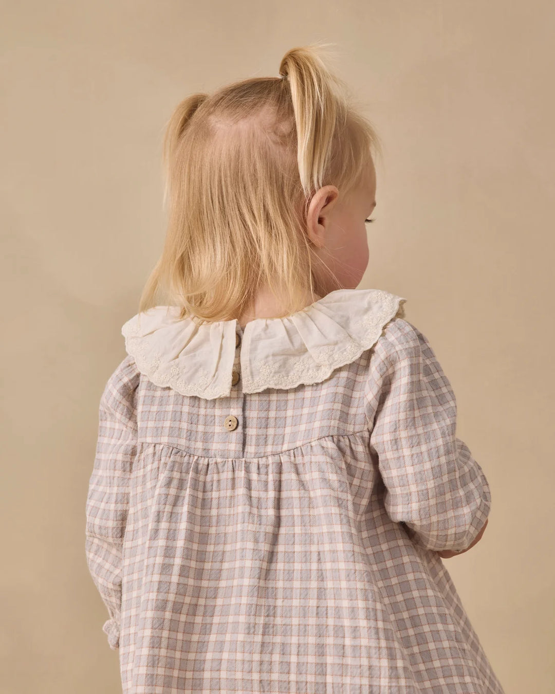 ORGANIC Blue Gingham Callie Dress