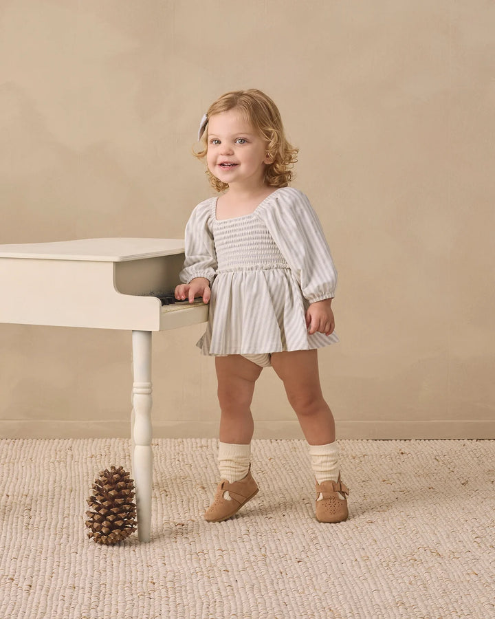 ORGANIC Lainey Romper Cloud Stripe