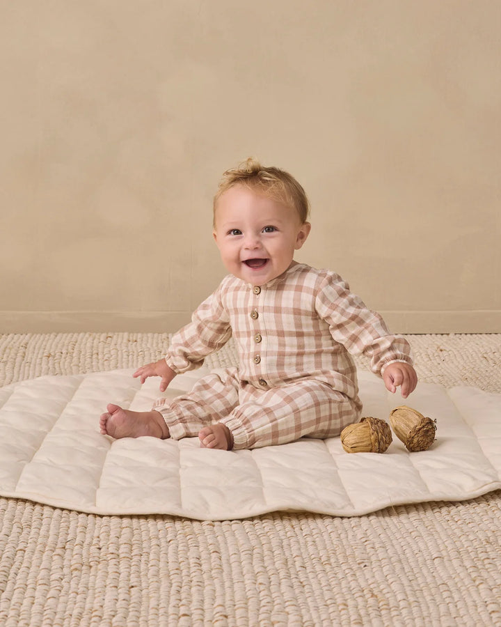 ORGANIC Rustic Plaid Woven Jumpsuit