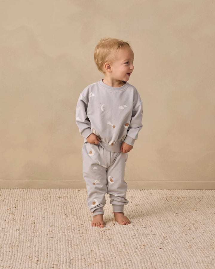 ORGANIC Relaxed Sweatpant Sky Friends