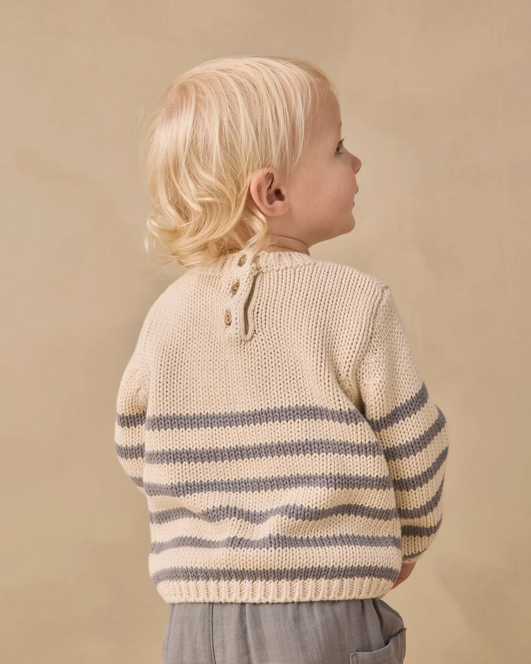 ORGANIC Slate Stripe Rex Sweater