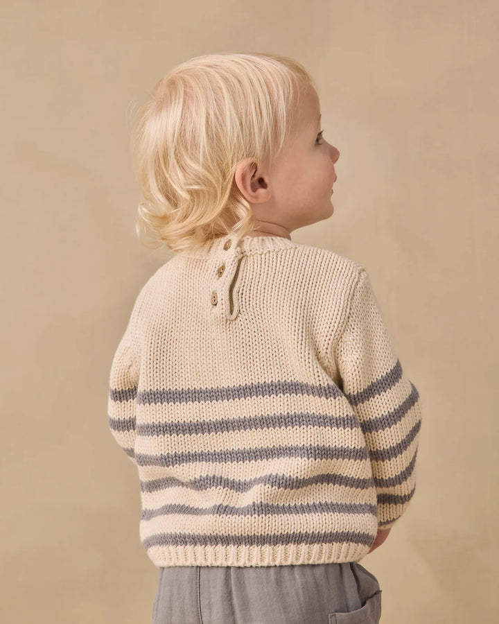 ORGANIC Slate Stripe Rex Sweater