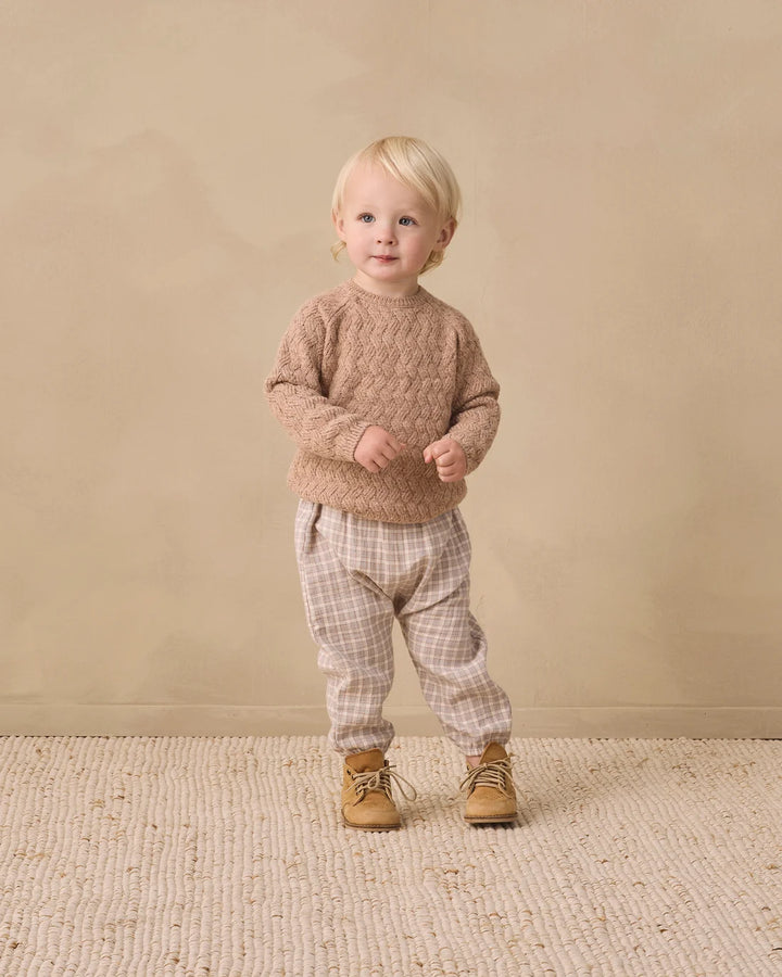 ORGANIC Blue Gingham Woven Pant