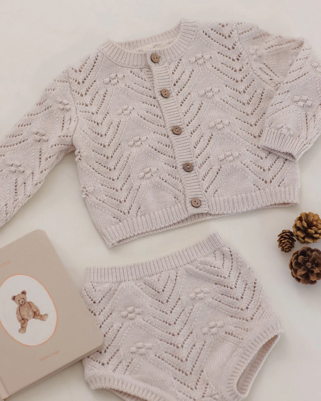 ORGANIC Knit Cardigan Lilac Mist