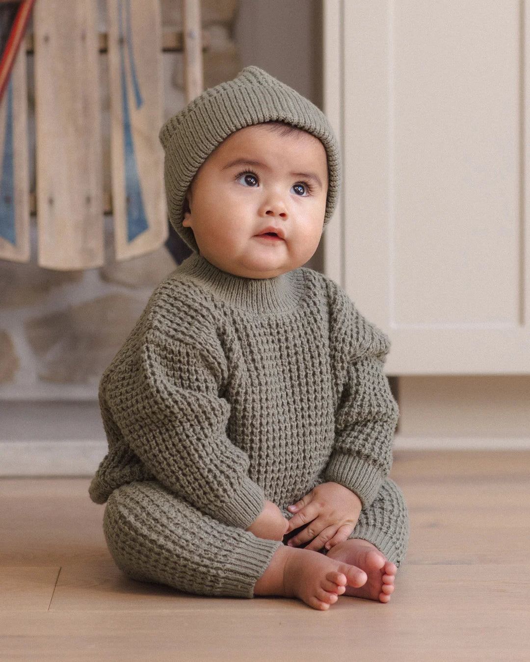 Chunky Knit Pant Spruce