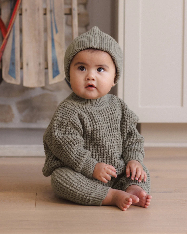 Chunky Knit Pant Spruce