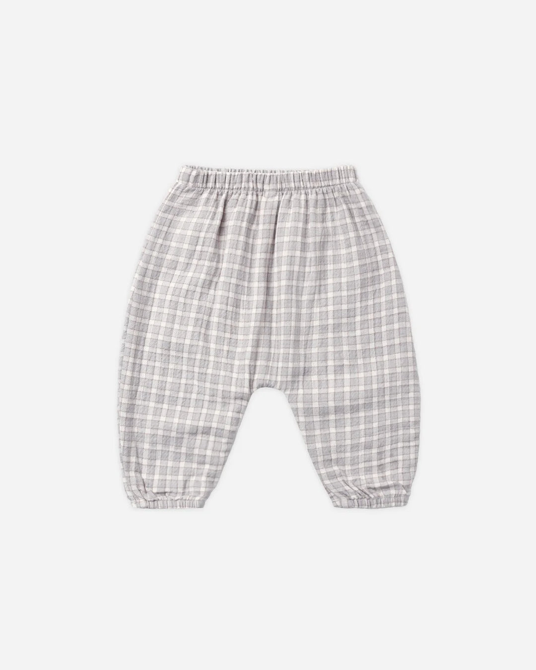 ORGANIC Blue Gingham Woven Pant