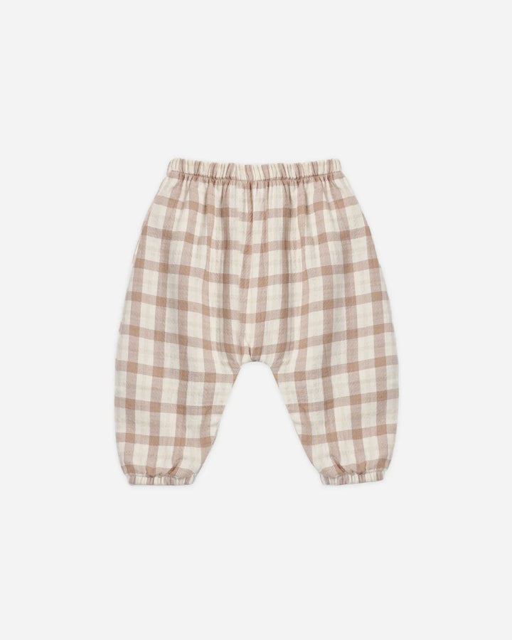 ORGANIC Rustic Plaid Woven Pant