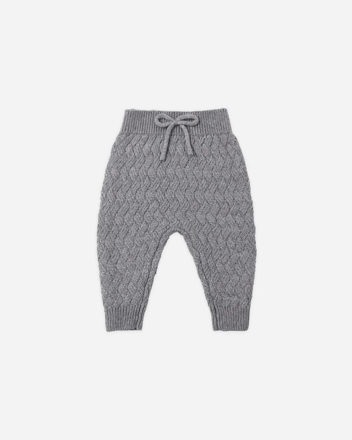 QUINCY MAE Knit Pant Heathered Slate