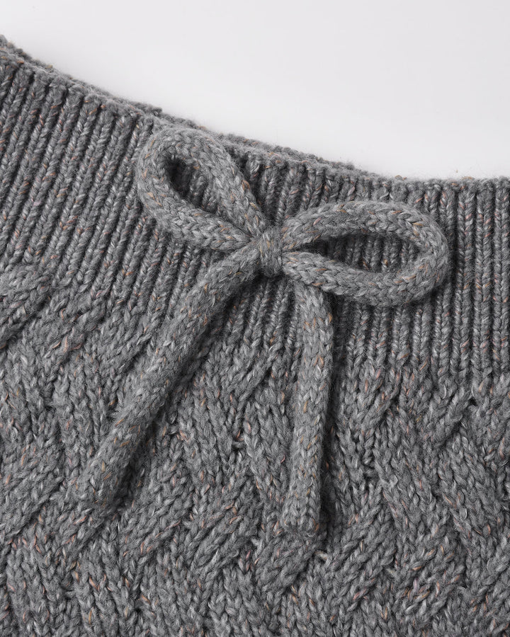 QUINCY MAE Knit Pant Heathered Slate