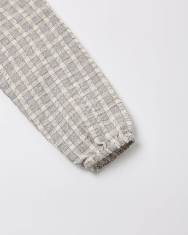 ORGANIC Blue Gingham Woven Jumpsuit