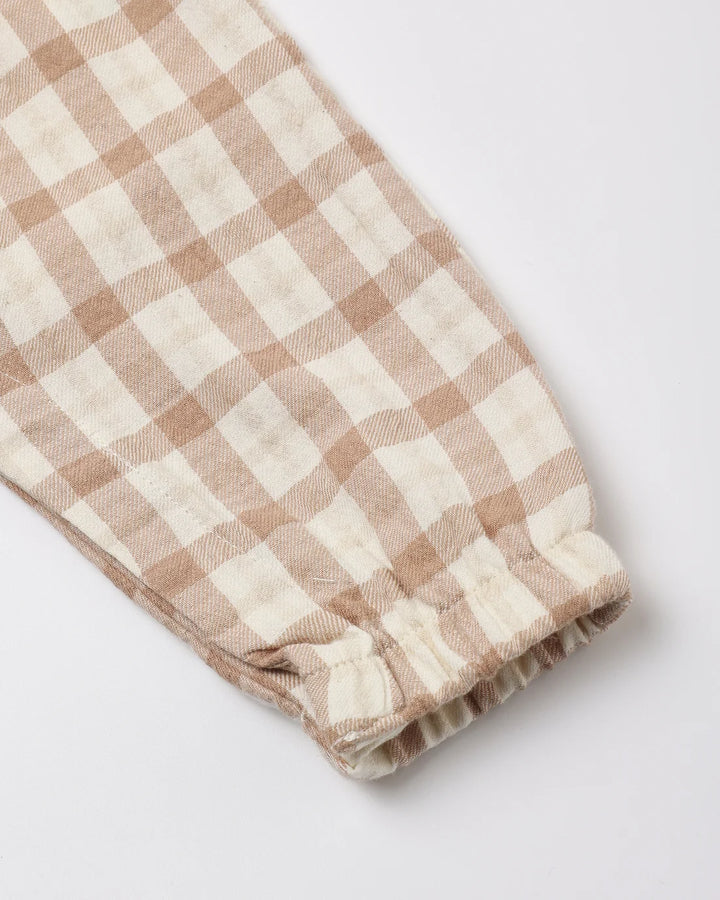 ORGANIC Rustic Plaid Woven Jumpsuit