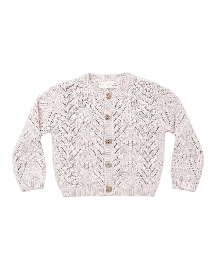 ORGANIC Knit Cardigan Lilac Mist