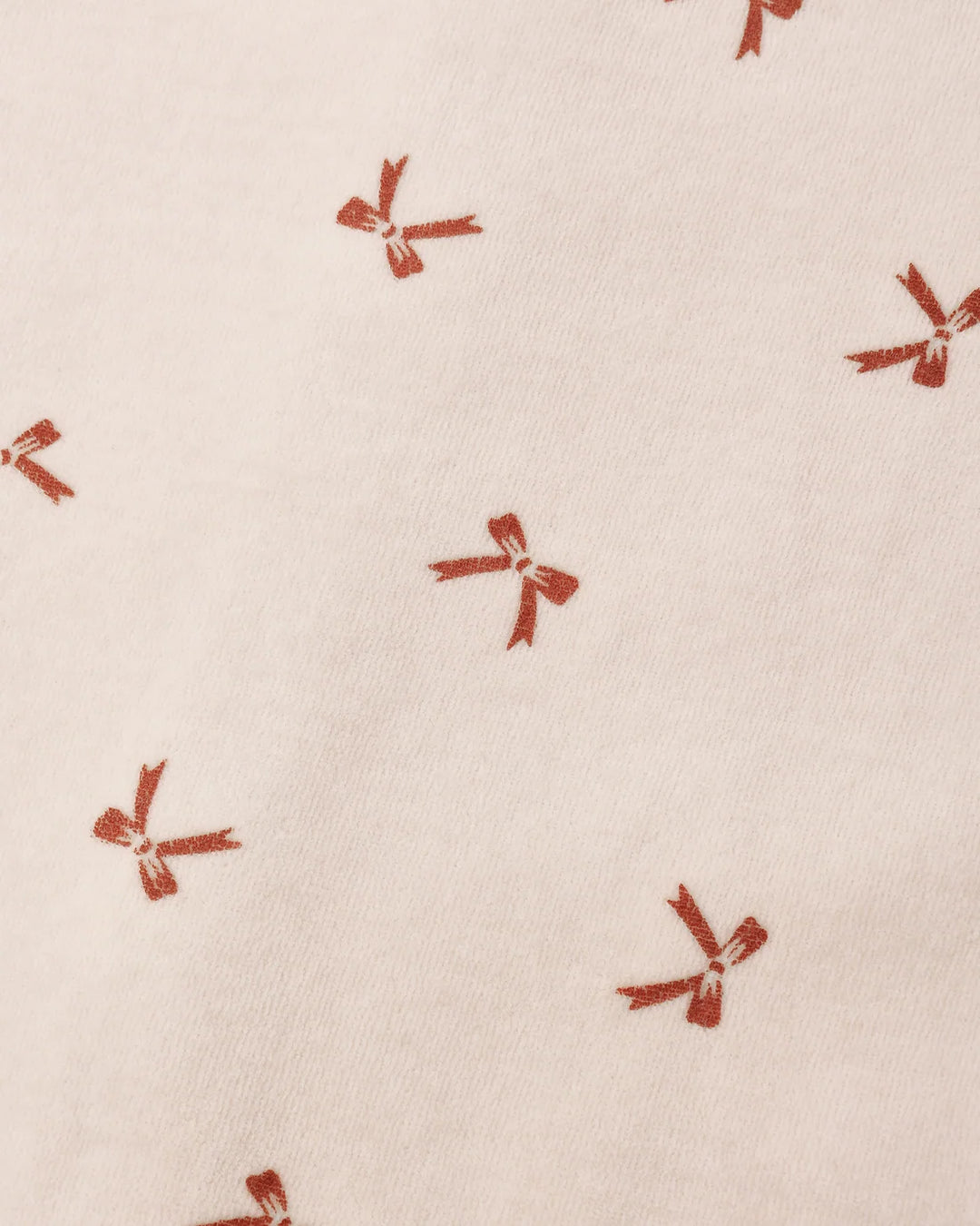 Hidden Snap Footie Red Bows