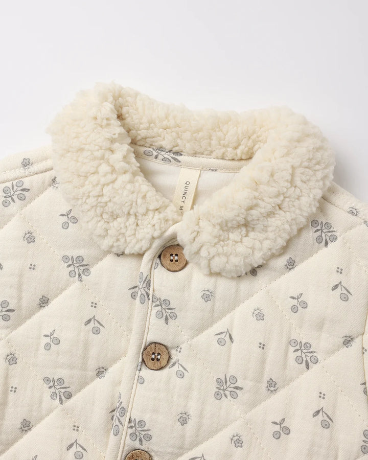 ORGANIC Quilted Jacket Winter Berry