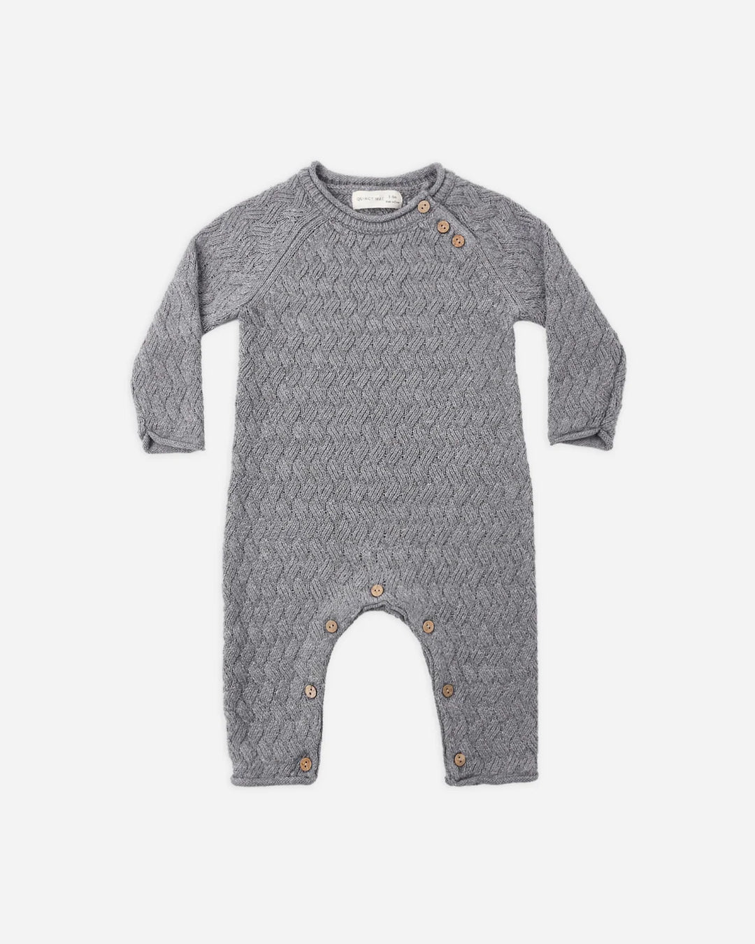 QUINCY MAE Cozy Heather Knit Jumpsuit Heathered Slate