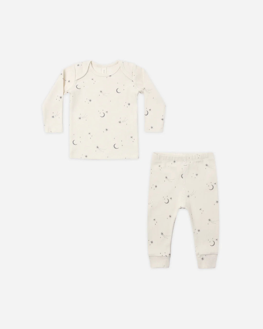 ORGANIC Ribbed Tee + Legging Set Celestial