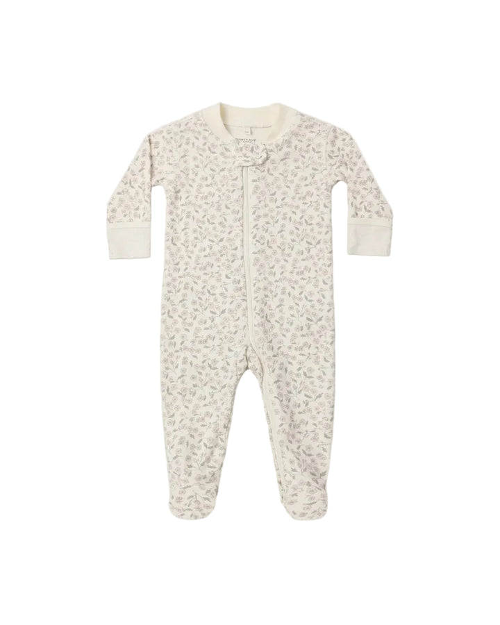 ORGANIC Zip Long Sleeve Sleeper Footie Floret