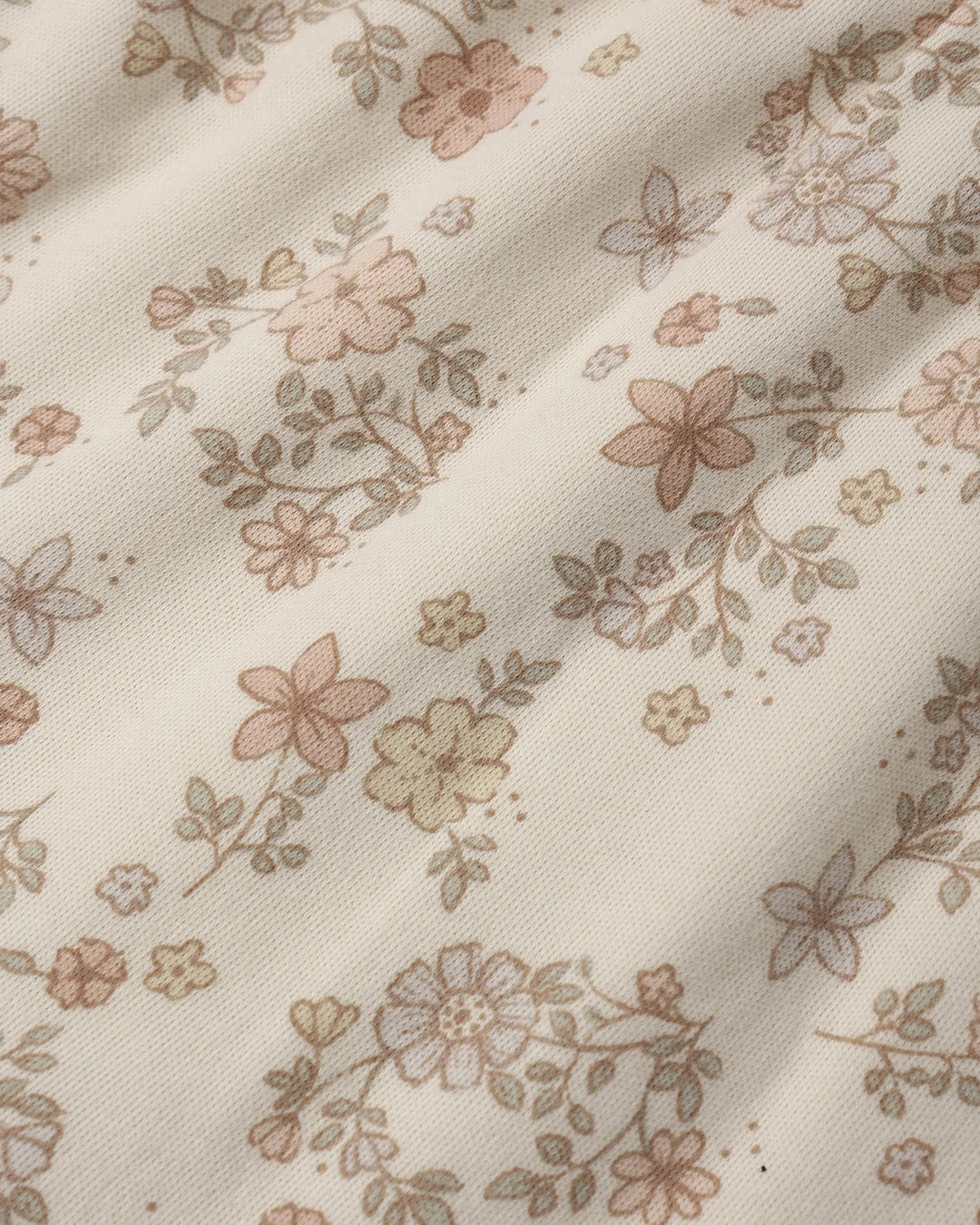 ORGANIC Floral Vine Tiered Jersey Dress