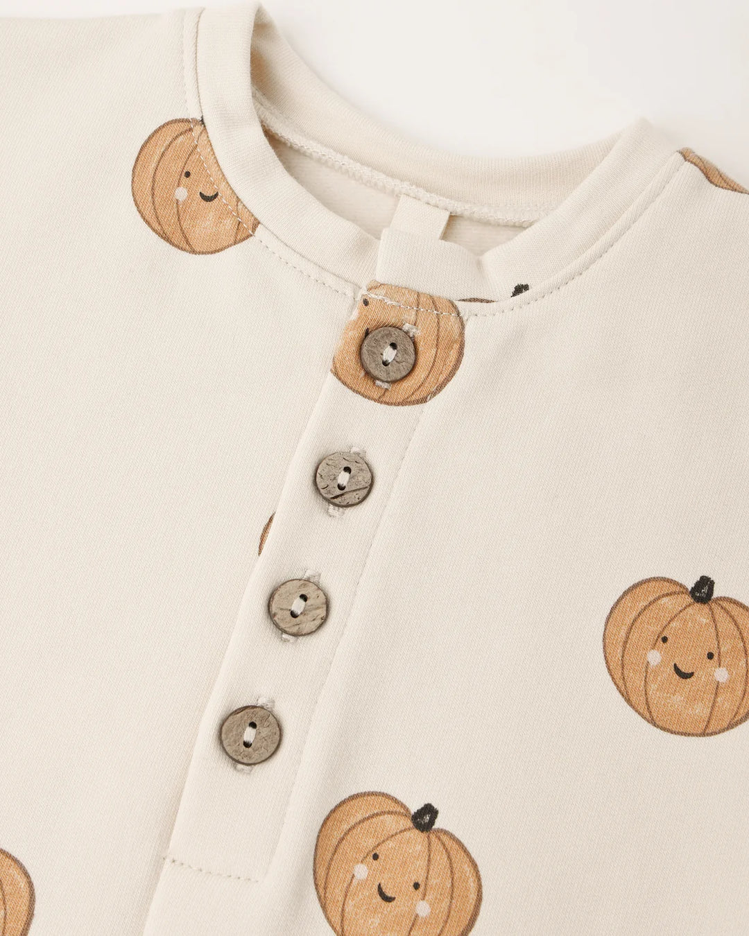 ORGANIC Relaxed Fleece Jumpsuit Pumpkins
