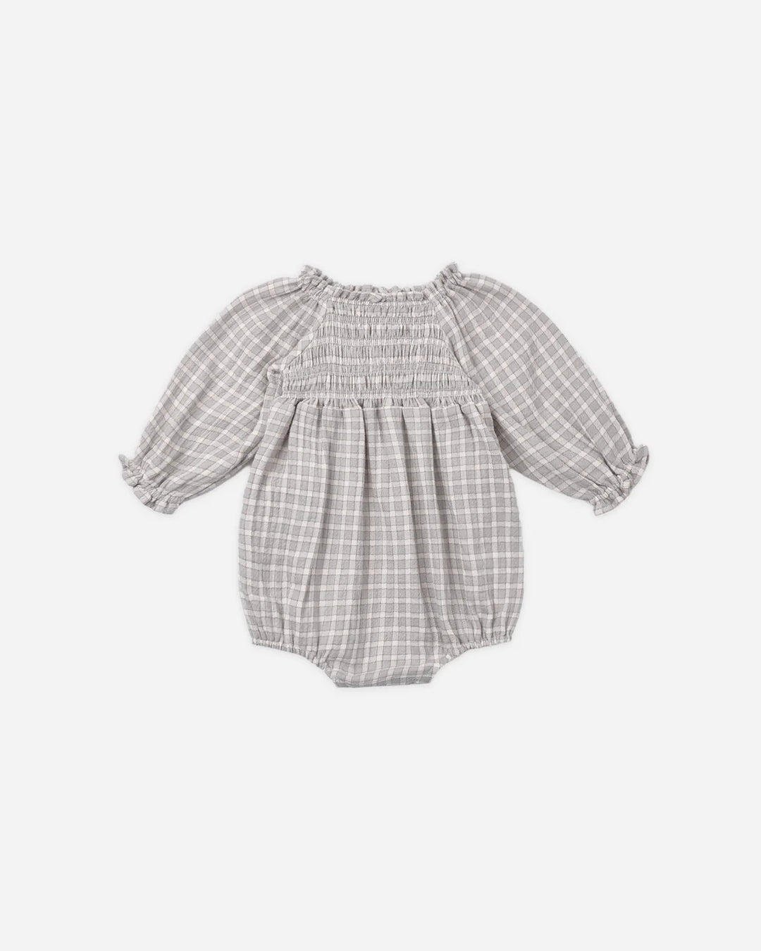 ORGANIC Blue Gingham Eden Romper