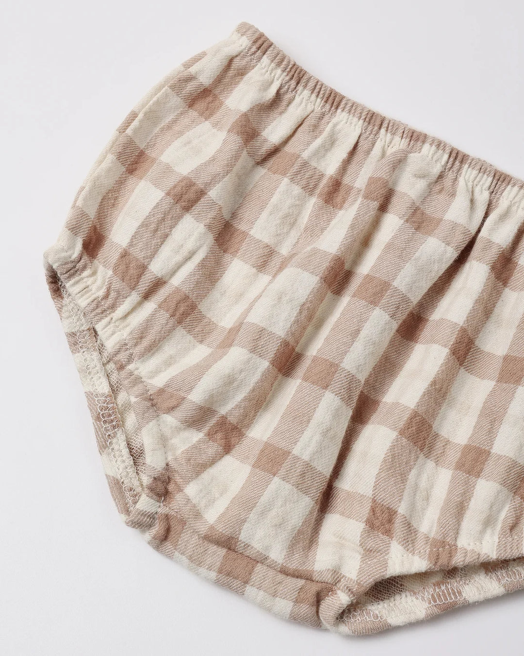 ORGANIC Rustic Plaid V Smocked Dress