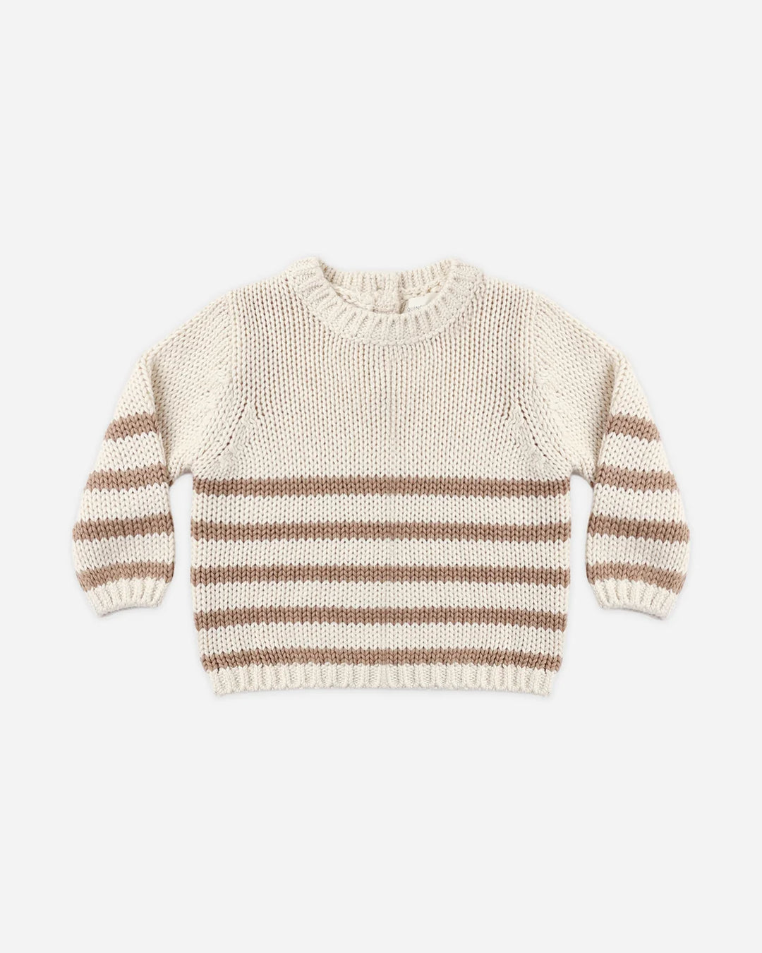 ORGANIC Almond Stripe Rex Sweater