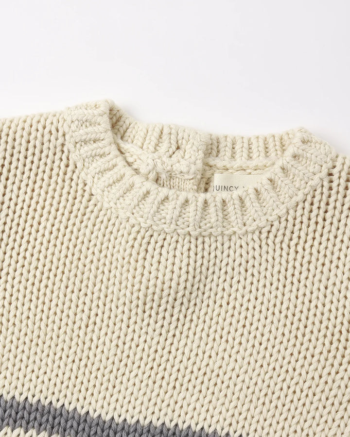 ORGANIC Slate Stripe Rex Sweater