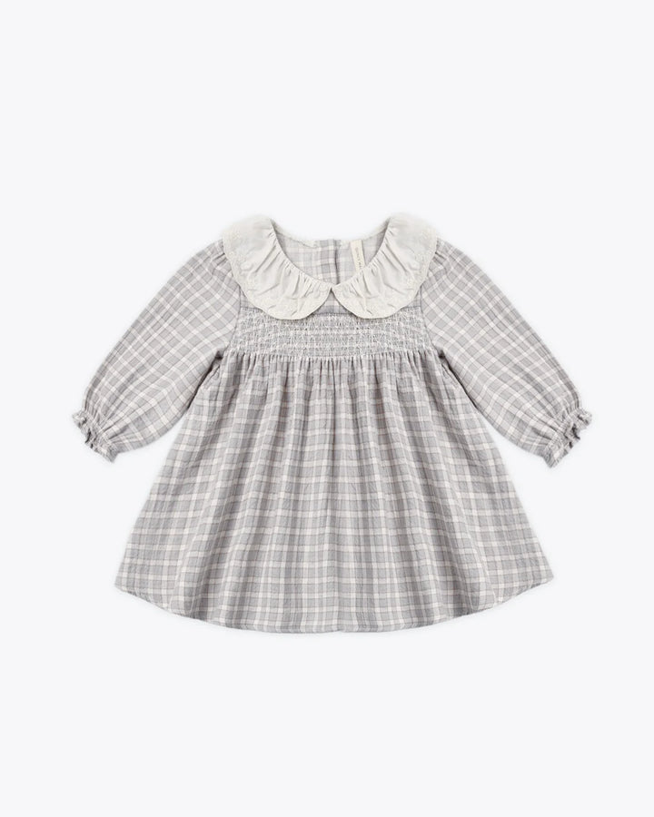 ORGANIC Blue Gingham Callie Dress
