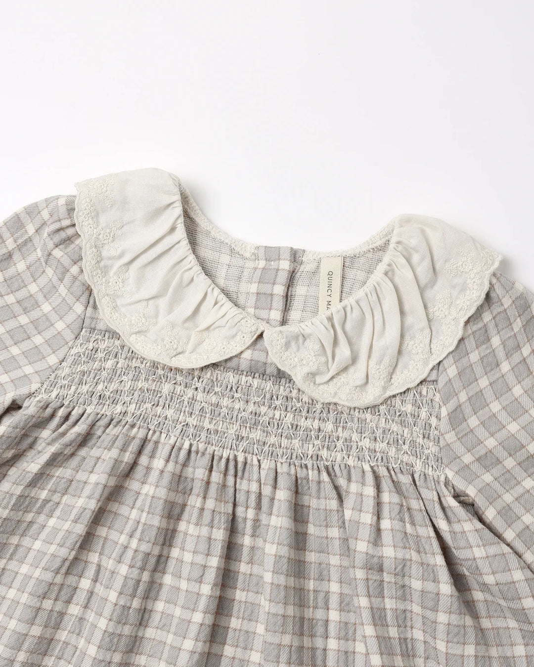 ORGANIC Blue Gingham Callie Dress