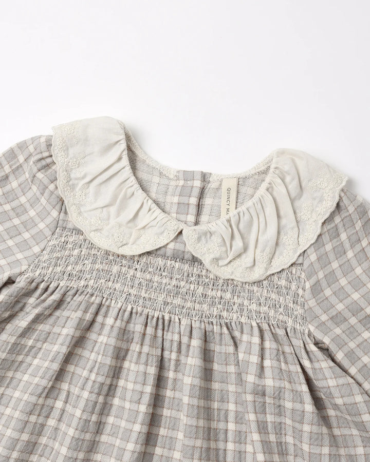 ORGANIC Blue Gingham Callie Dress