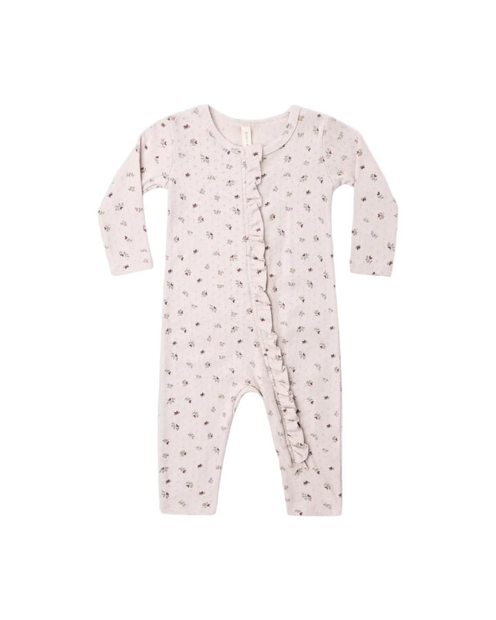 ORGANIC Ruffle Jumpsuit Heart Ditsy