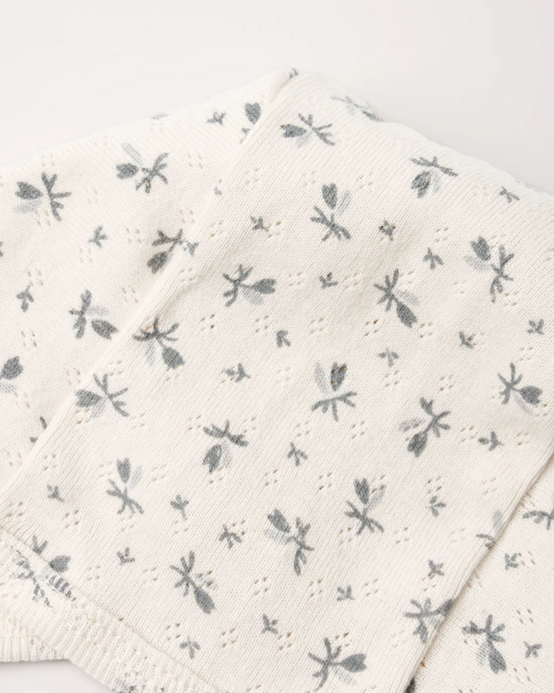 ORGANIC Baby Bonnet Blue Ditsy