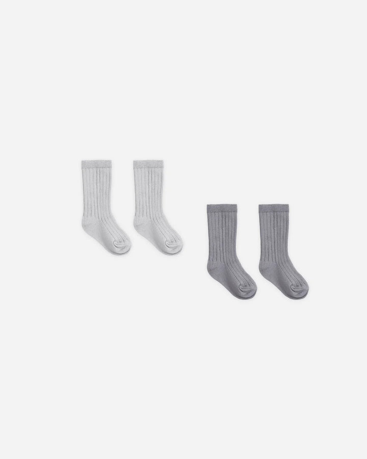 ORGANIC Slate, Cloud Socks Set