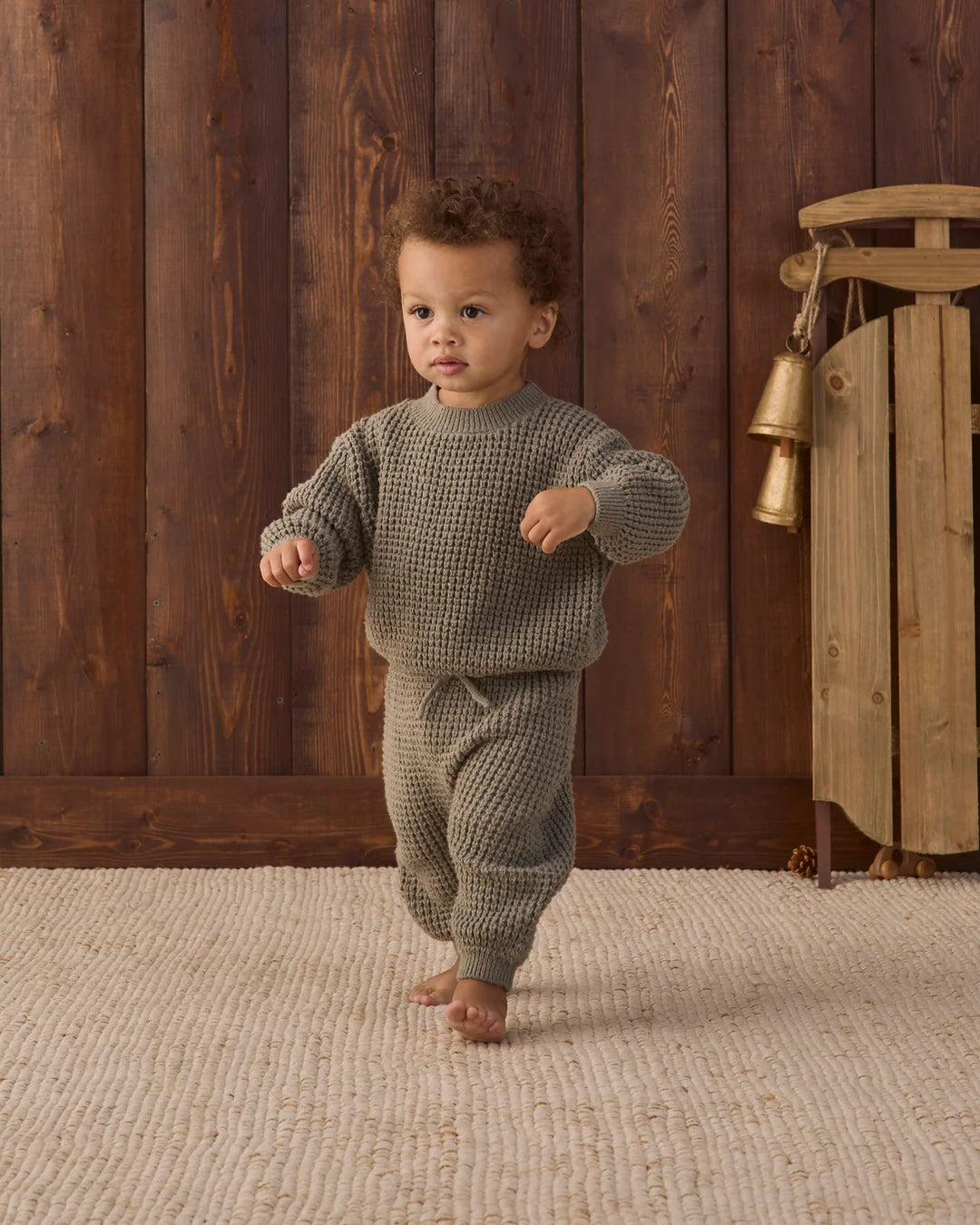 Chunky Knit Pant Spruce