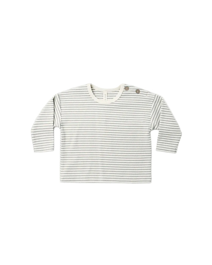 ORGANIC Long Sleeve Tee Laurel Microstripe