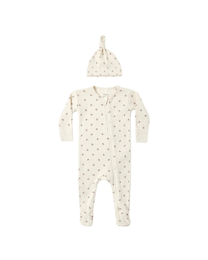 ORGANIC Waffle Sleep Set Fall Ditsy