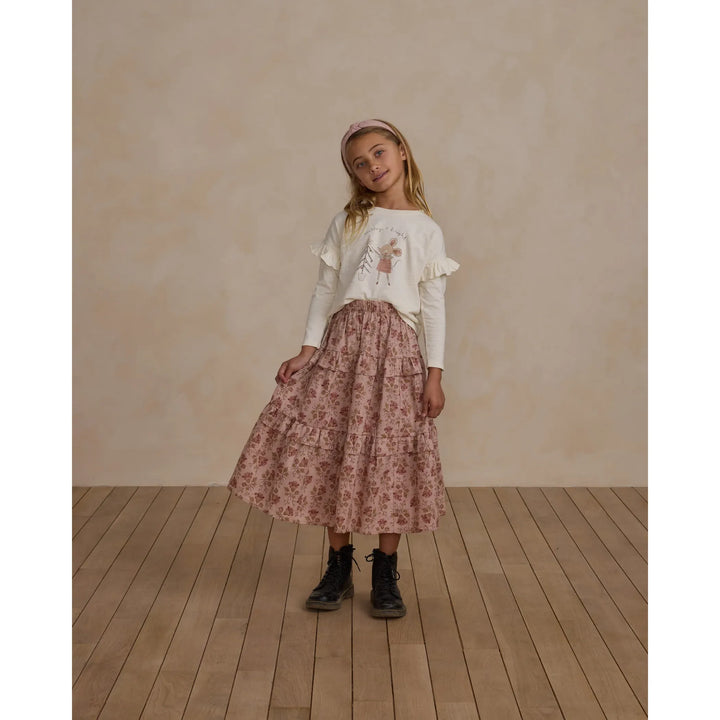 RYLEE + CRU Ruffle Long Sleeve Tee || Mouse