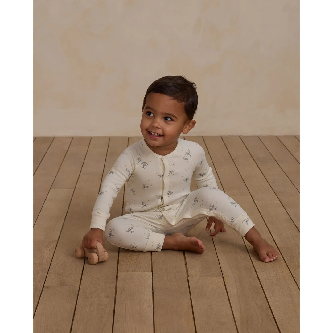 RYLEE + CRU Organic Long John Pajamas || Hanukkah