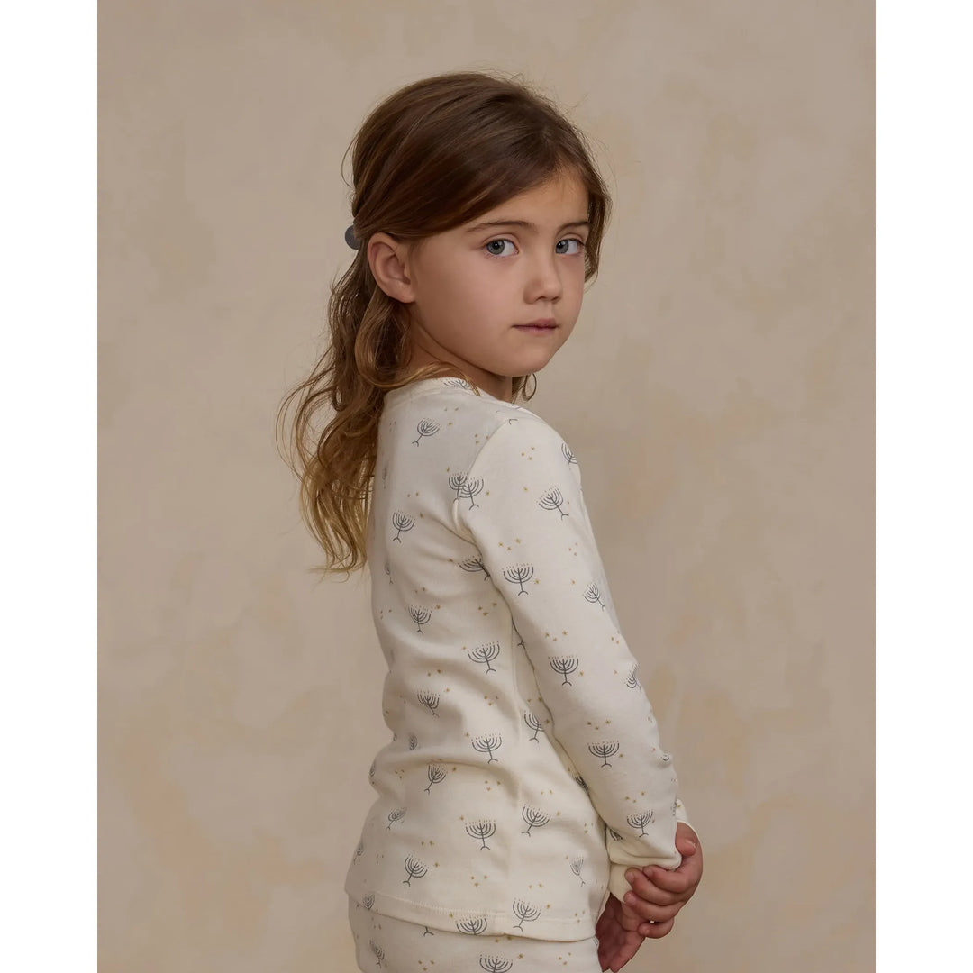 RYLEE + CRU Organic Long Sleeve Pajama Set || Hanukkah
