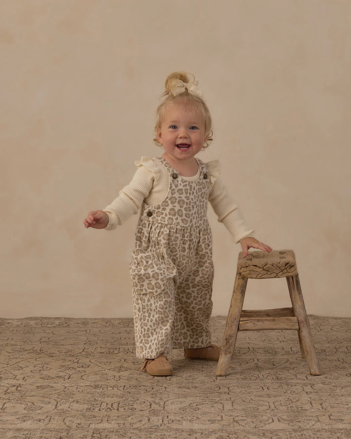 Wide Leg Overall Leopard
