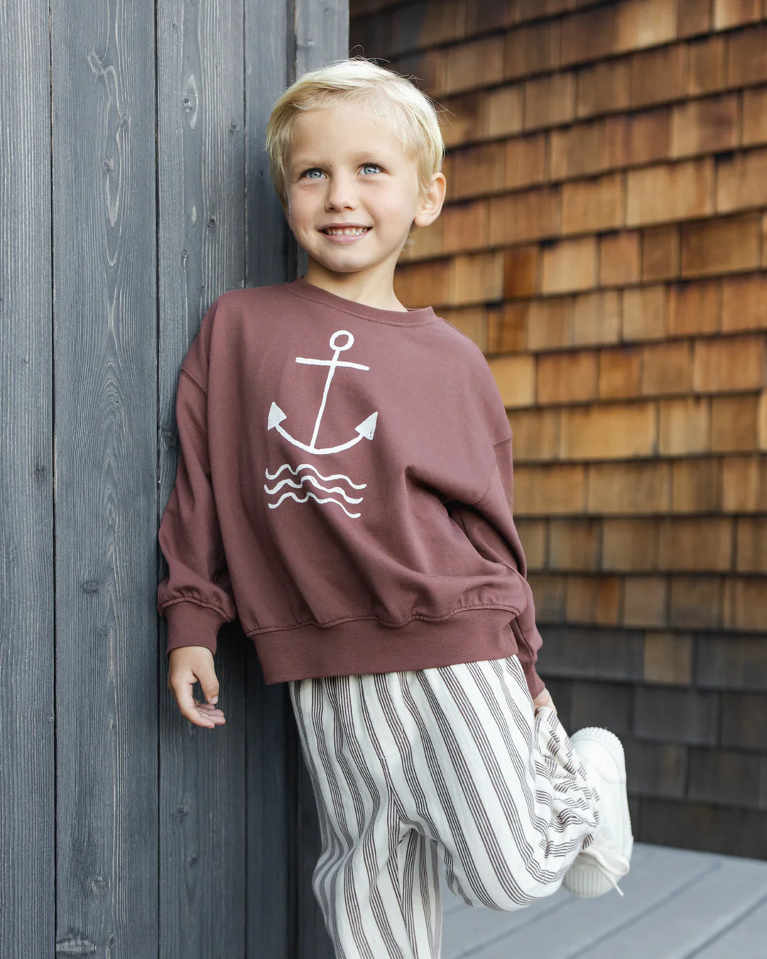 RYLEE + CRU Rory Pant || Brown Stripe
