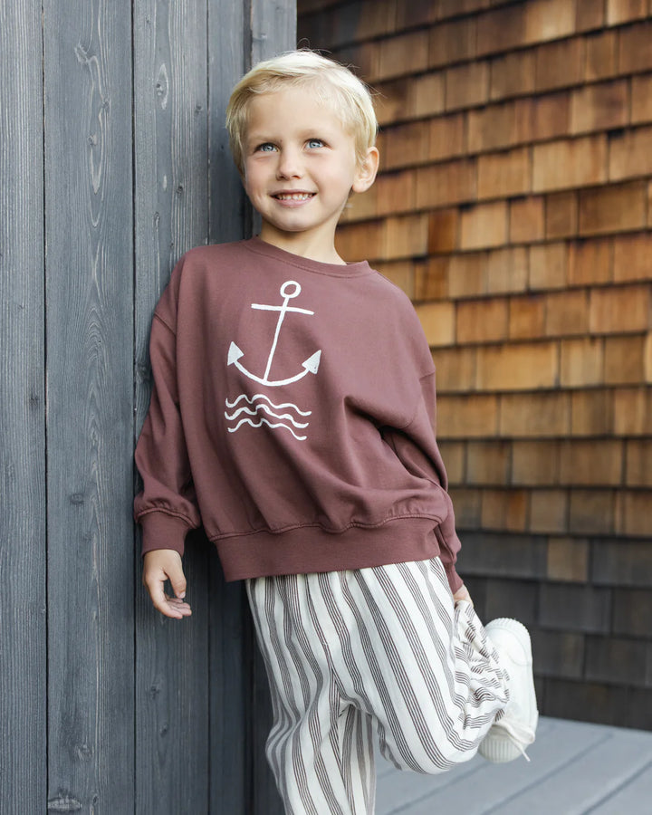 RYLEE + CRU Rory Pant || Brown Stripe