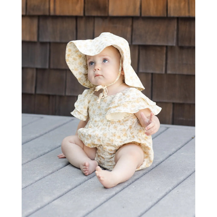 RYLEE + CRU Roxy Romper || Yellow Floral